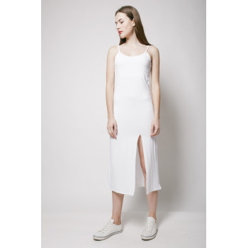 Сукня-максі біла на бретелях