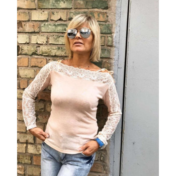 Блуза, абрикосовый, TU