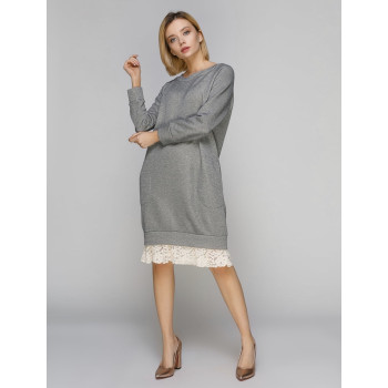 Сукня реглан з люрексом