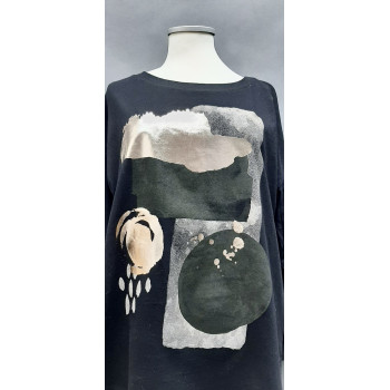 Футболка з принтом "дощ"