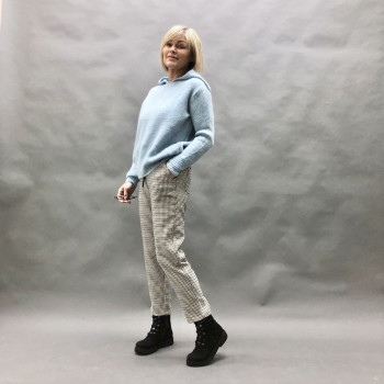 Штани з візерунком «гусячої...