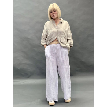 Брюки у вертикальну полоску