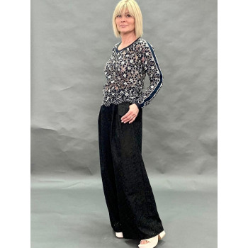 Светер, синій, M