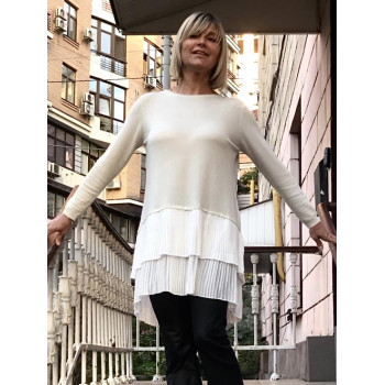 Свиттер удлиненный с...