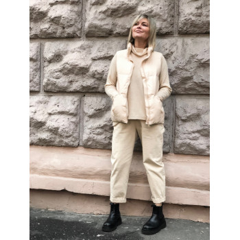 Джинси МОМ із щільної бавовни