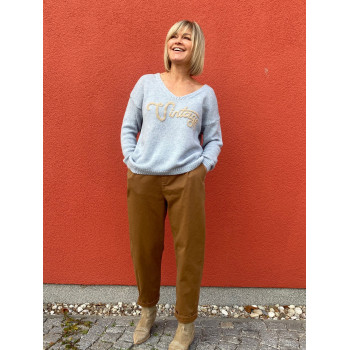 Джинси МОМ із щільної бавовни