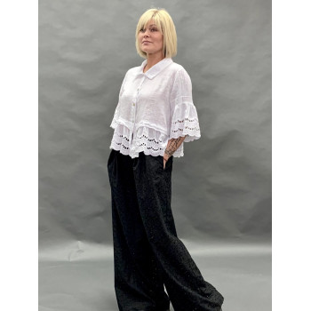 Брюки палаццо із шиття