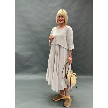 Сарафан з накидкою бежевий