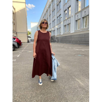 Сукня, коричнева, Єдиний...