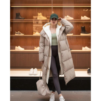 Пальто, бежевий, Єдиний розмір